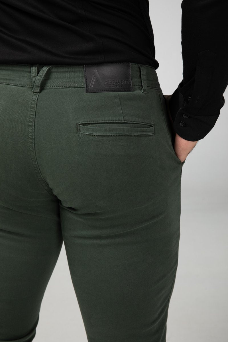 Chino Forest Green Bottom Detail (2416705175633)