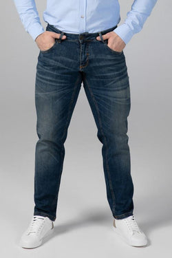 STRAIGHT FIT MEN'S JEANS - RUSTY BLUE